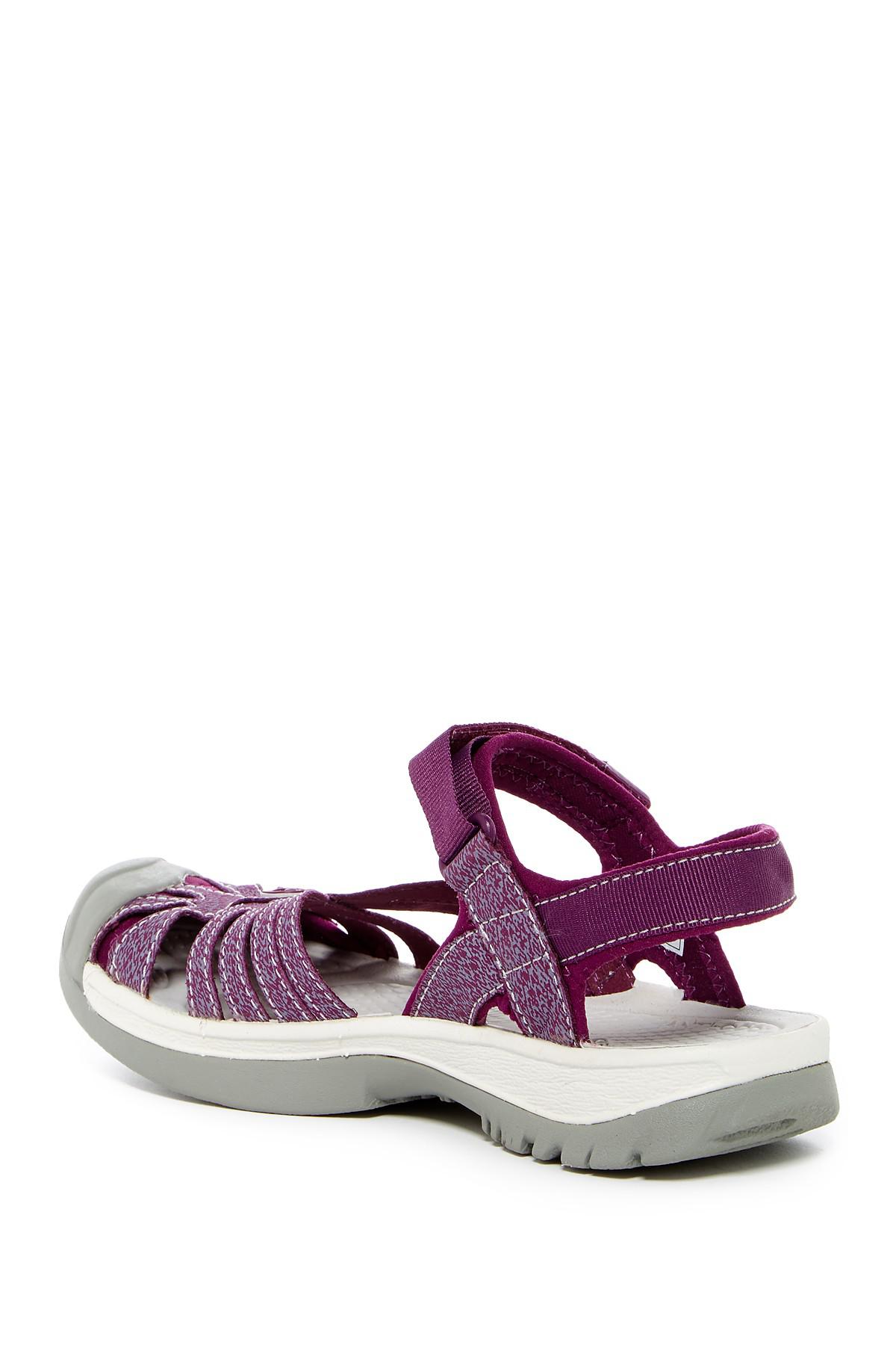 keen rose sandal dark purple