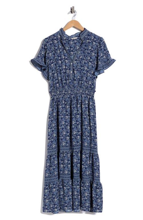 max studio navy blue dress Max Studio NWT Women's Navy Blue Textured Ruched Sheath Dress 3/4 Sleeve Sz  L