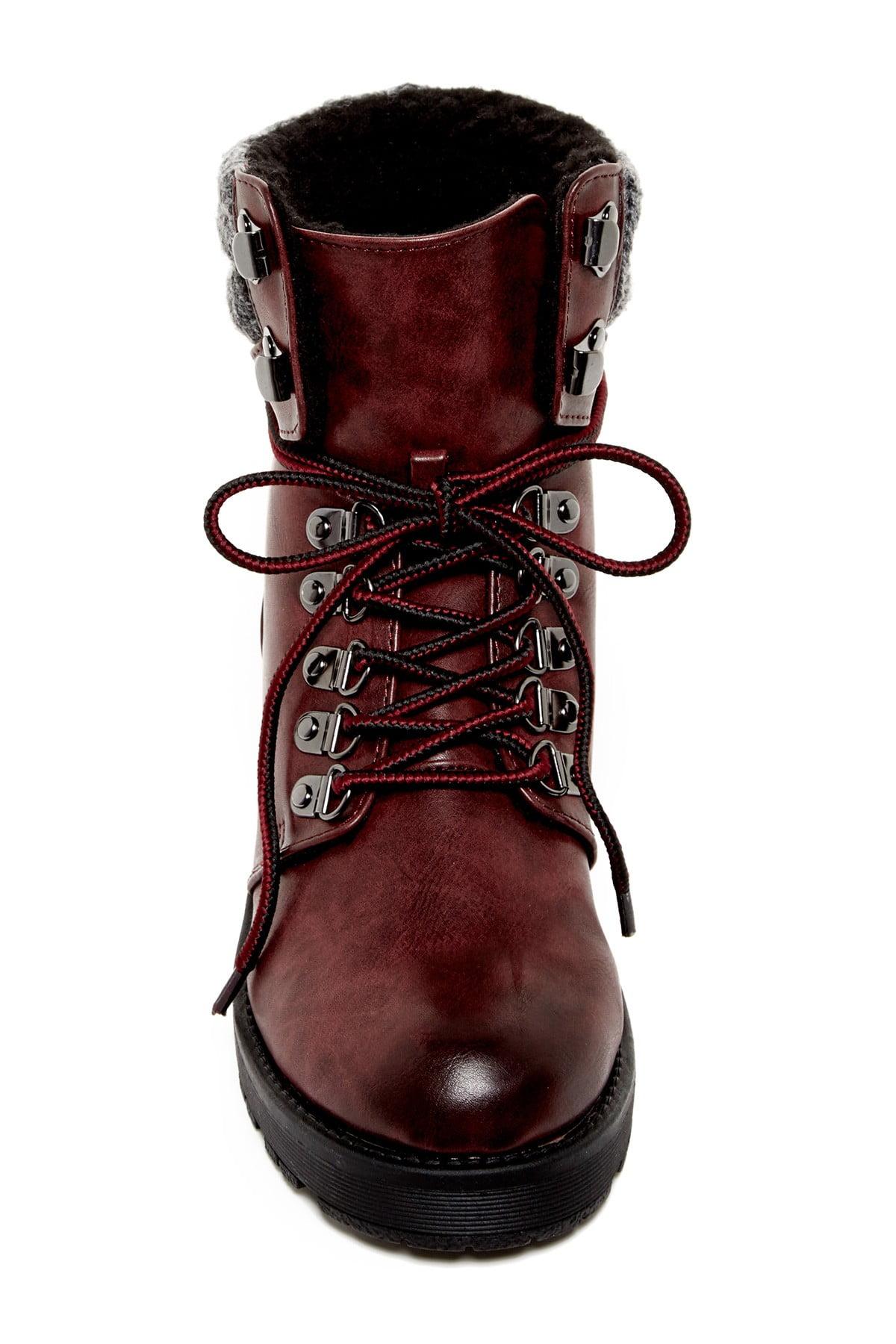mia maylynn shearling trim boot