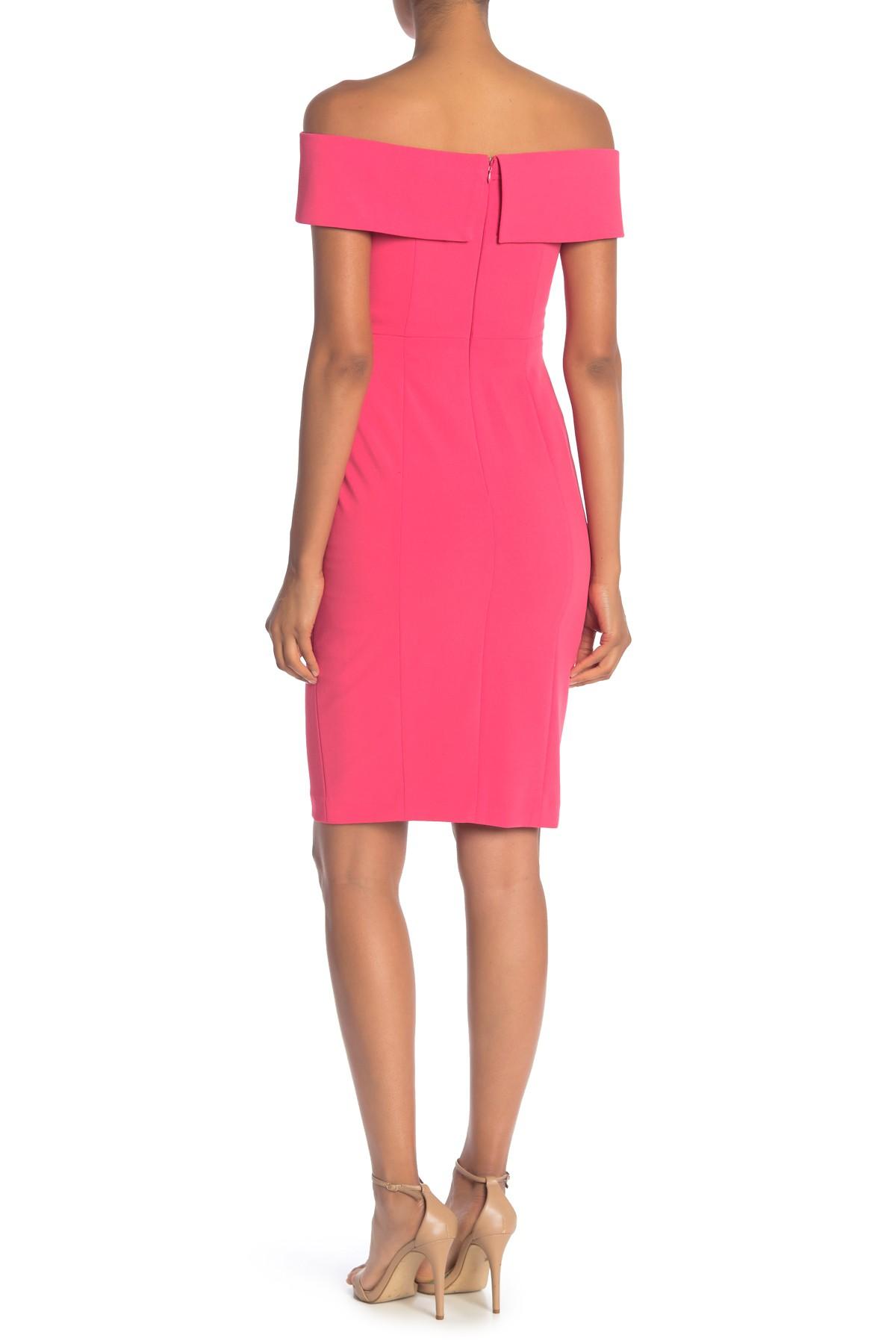 Calvin Klein Petite Off-The-Shoulder Sheath Dress Reviews Dresses Petites  Macy's 