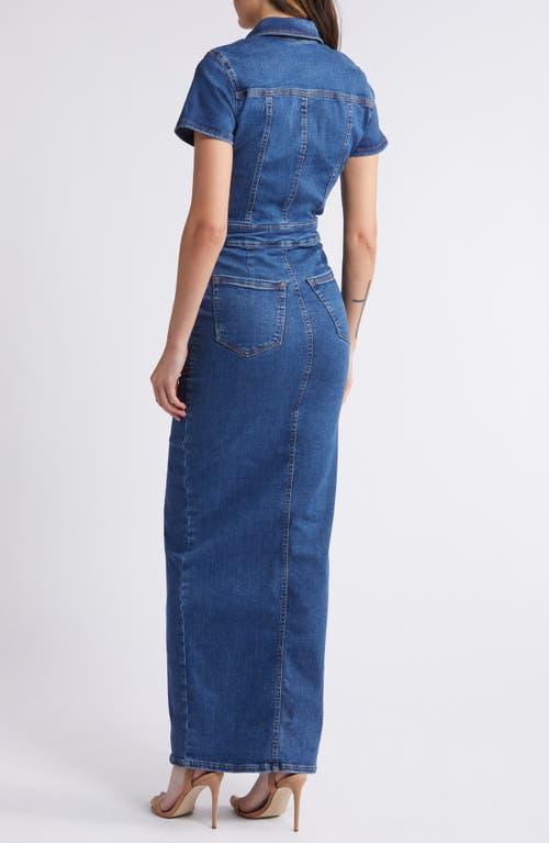 good american fit for success denim maxi dress Good American Fit For Success Denim Maxi Dress