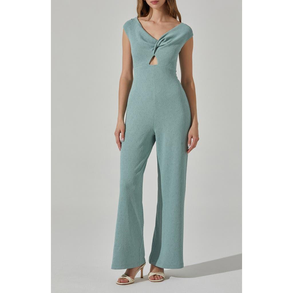 Abstract Print Sleeveless Flare Jumpsuit