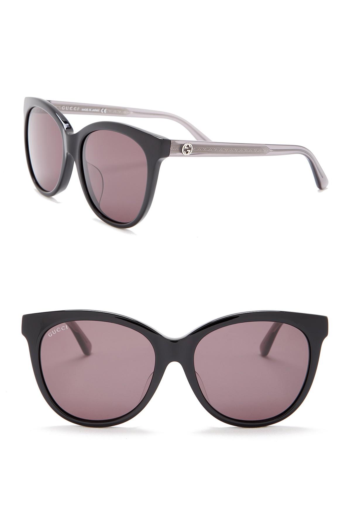 gucci modified round sunglasses