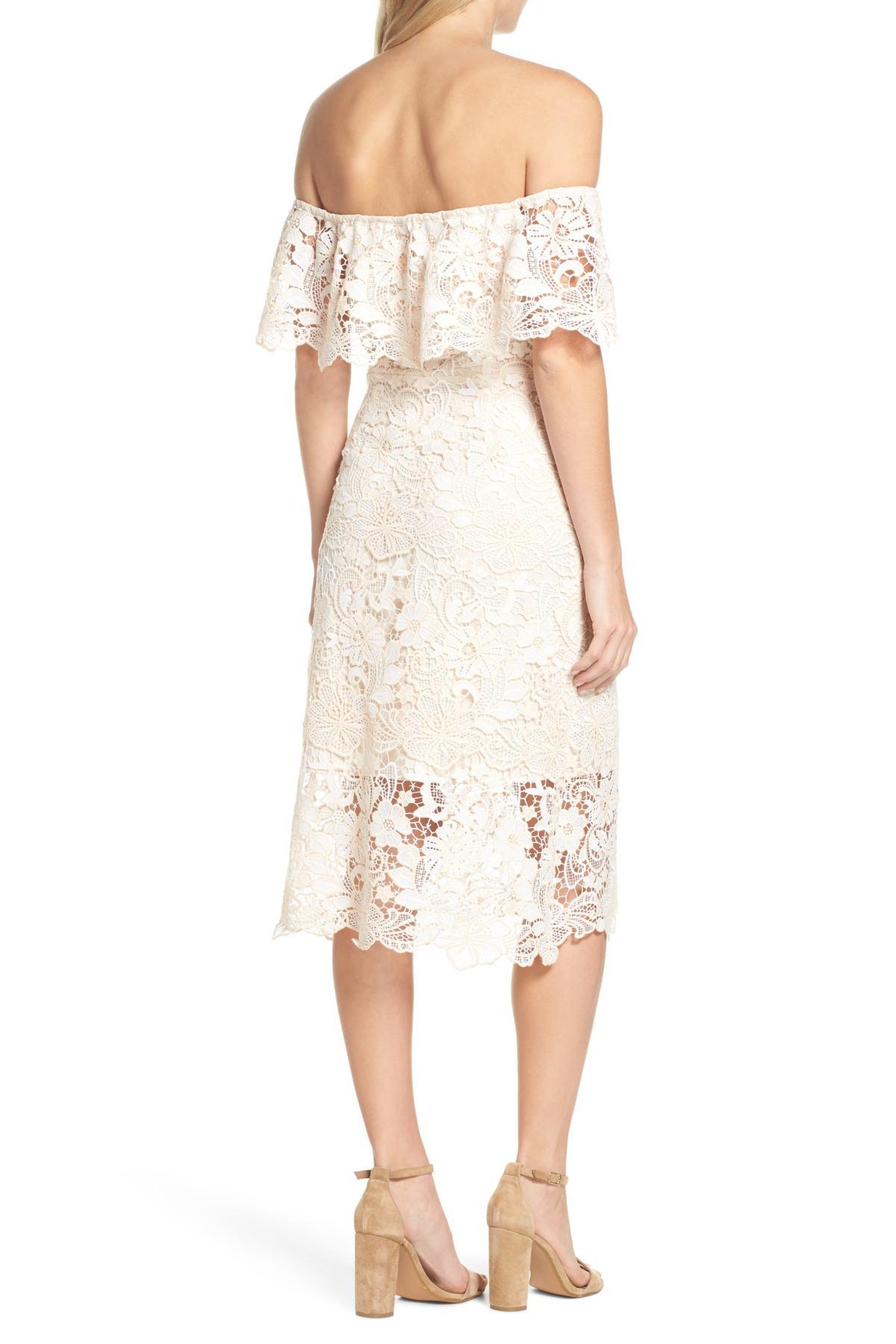 midi lace gown