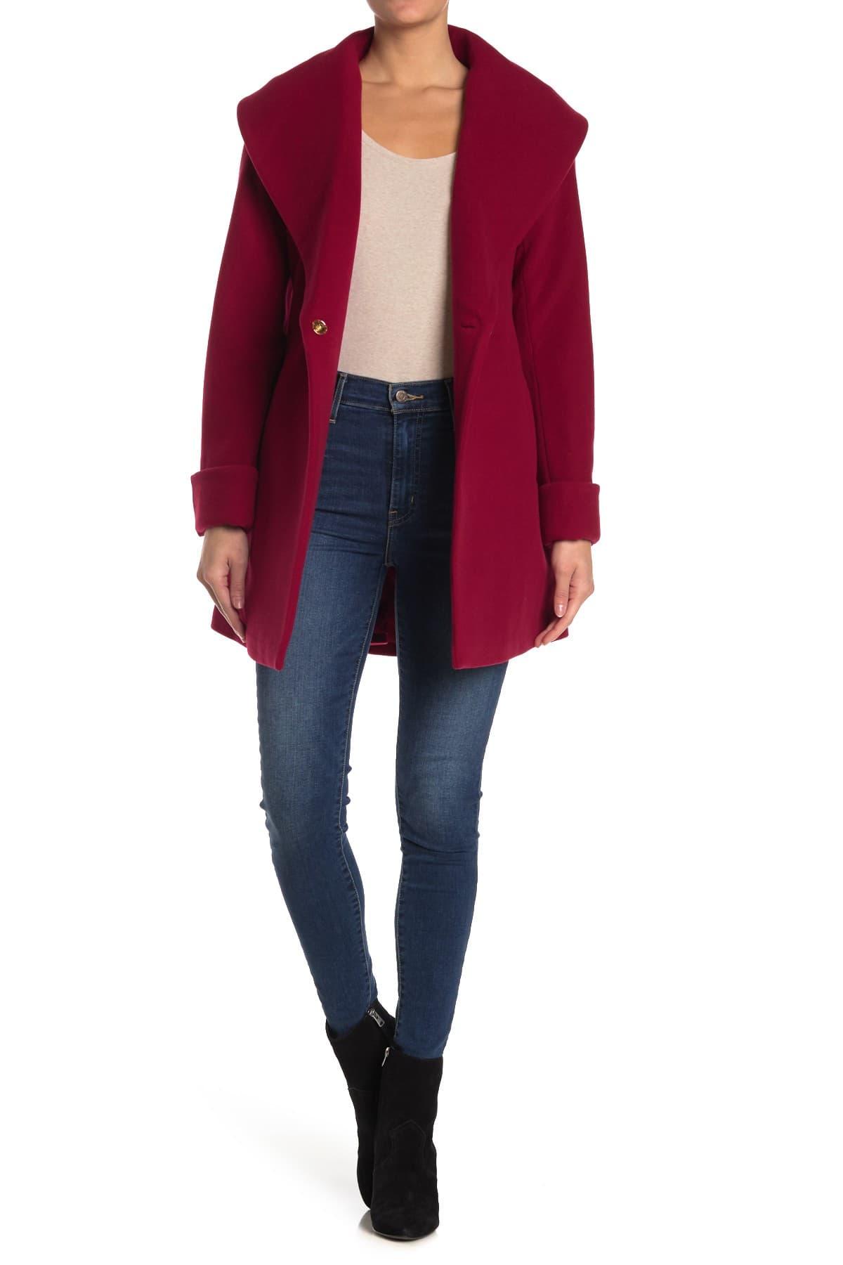 trina turk red coat