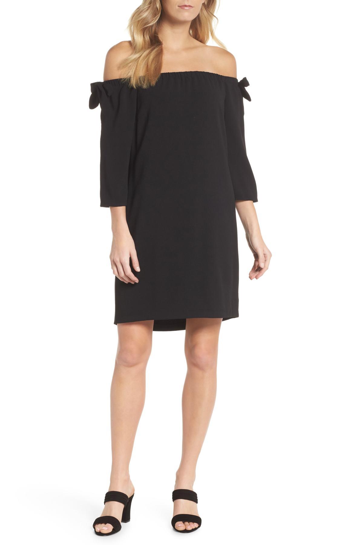 charles henry tie back shift dress