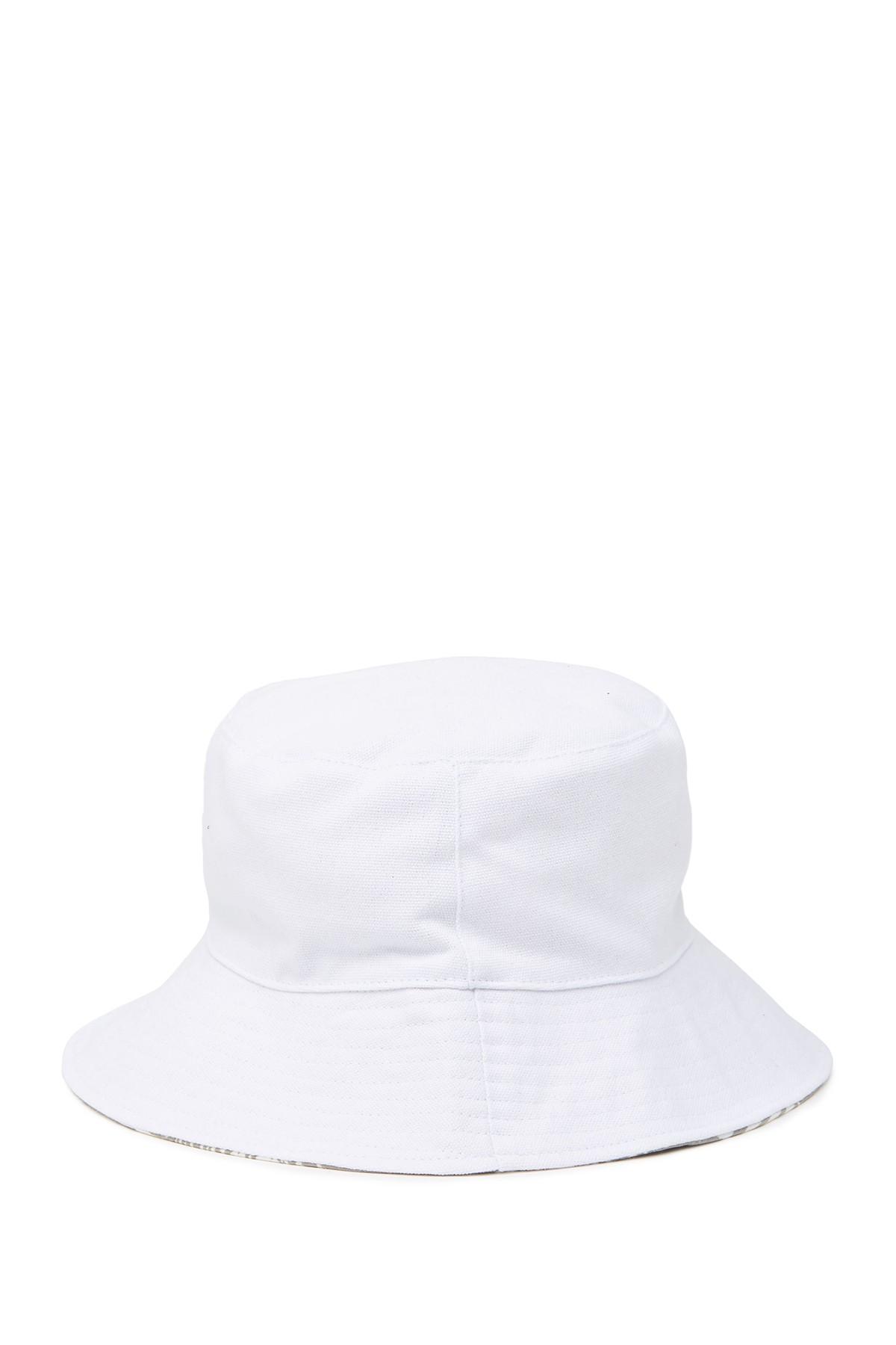 white denim bucket hat
