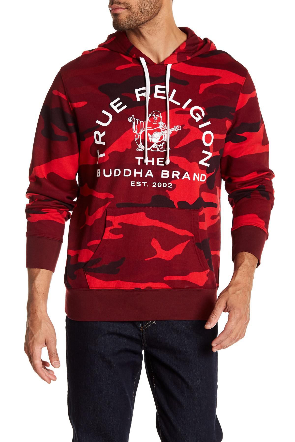 Buddha Brand Camo Hoodie in Red Camo 