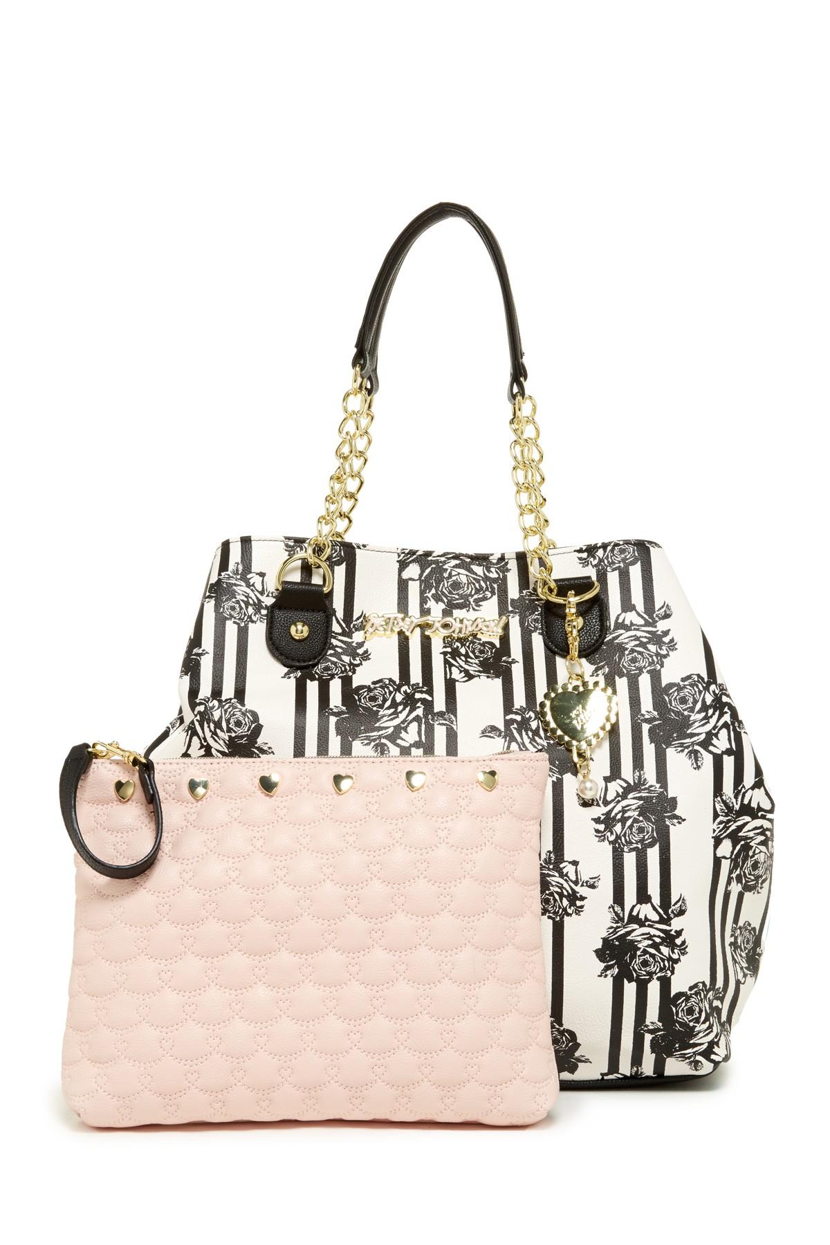 betsey johnson trap tote