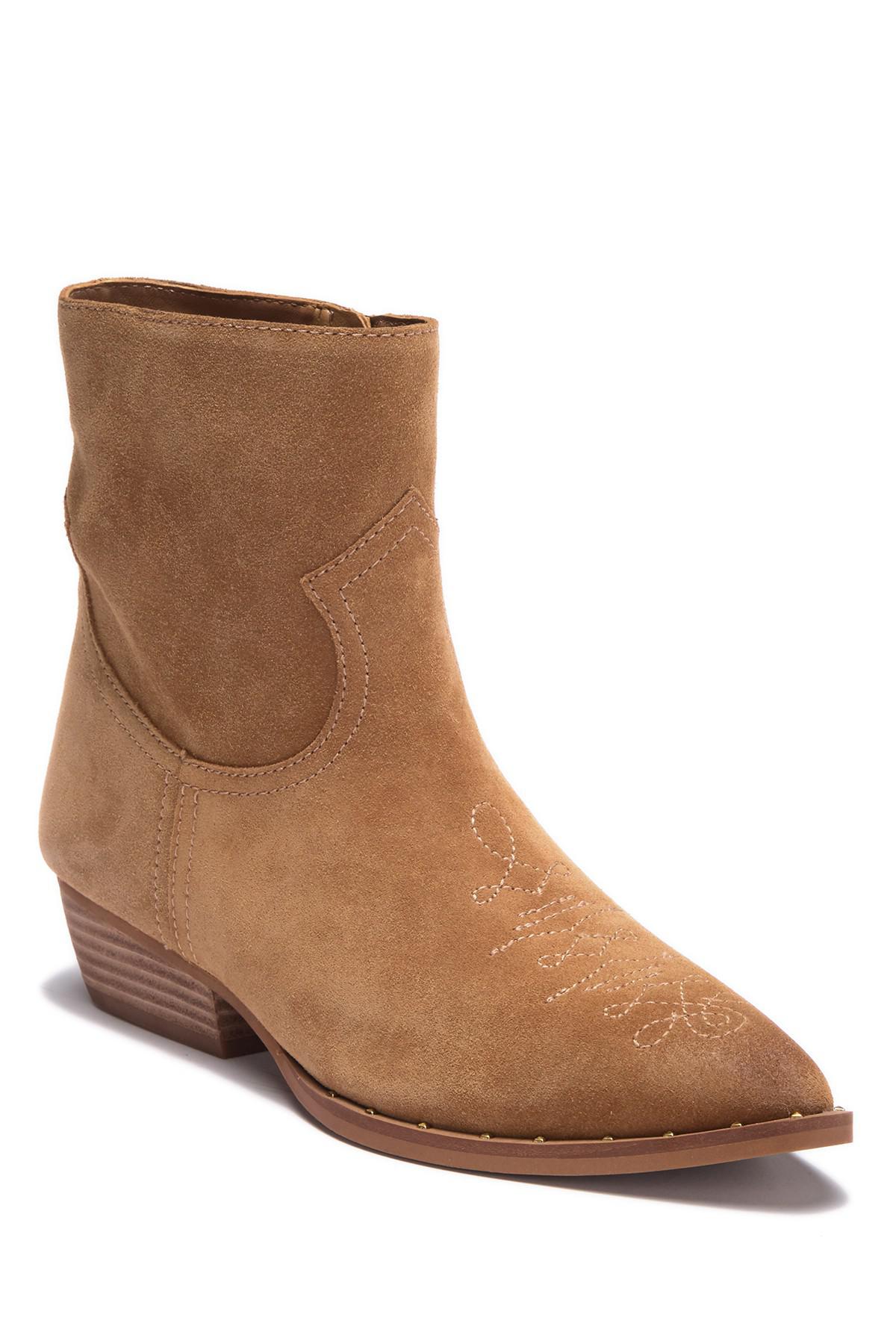 suede western booties