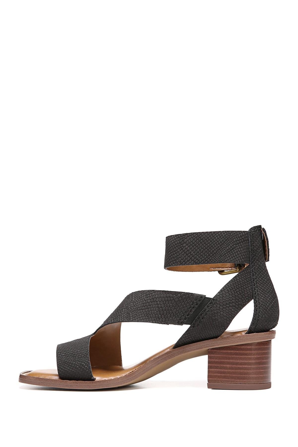 franco sarto lorelia snake embossed sandal