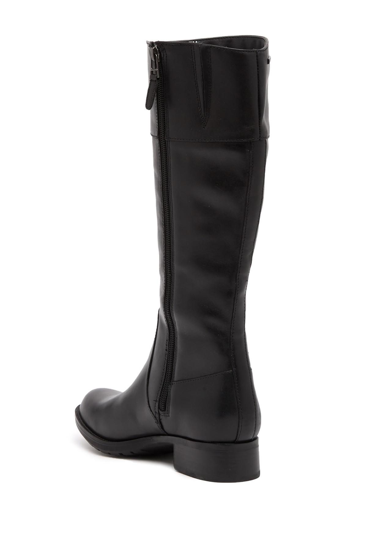 rockport black leather boots