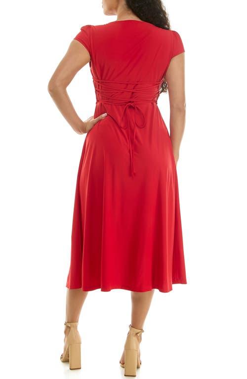 strapless open back dress Belladonna Maxi Dress in Crimson Red |Gothic Glamour Red Dress – La Femme  En Noir main image 0
