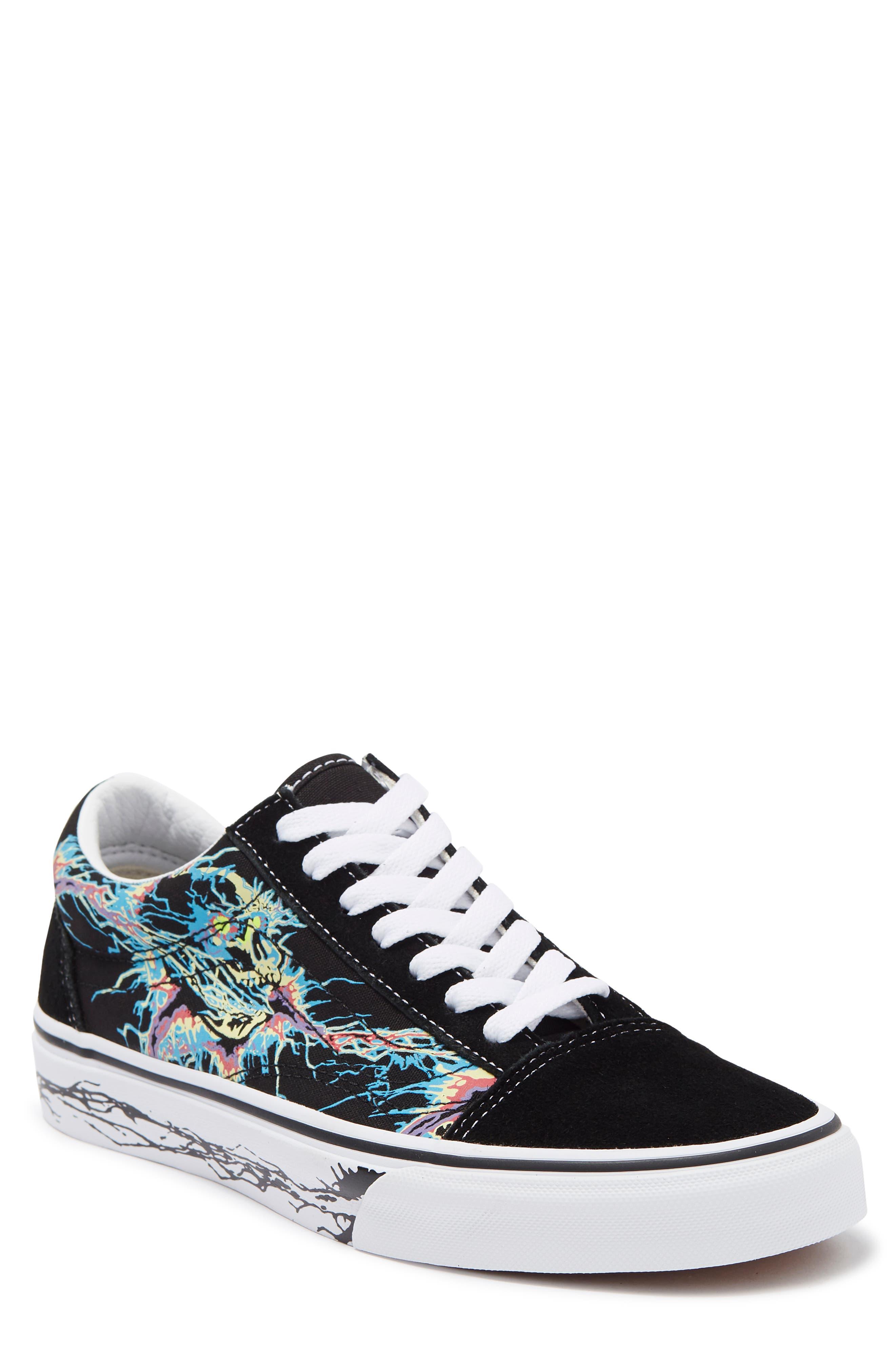 Vans Old Skool Zap Low Top Sneaker In Zap Black/true White At Nordstrom  Rack | Lyst