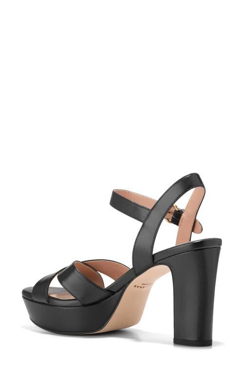 Cole Haan Riannon Platform Ankle Strap Sandal in Black | Lyst