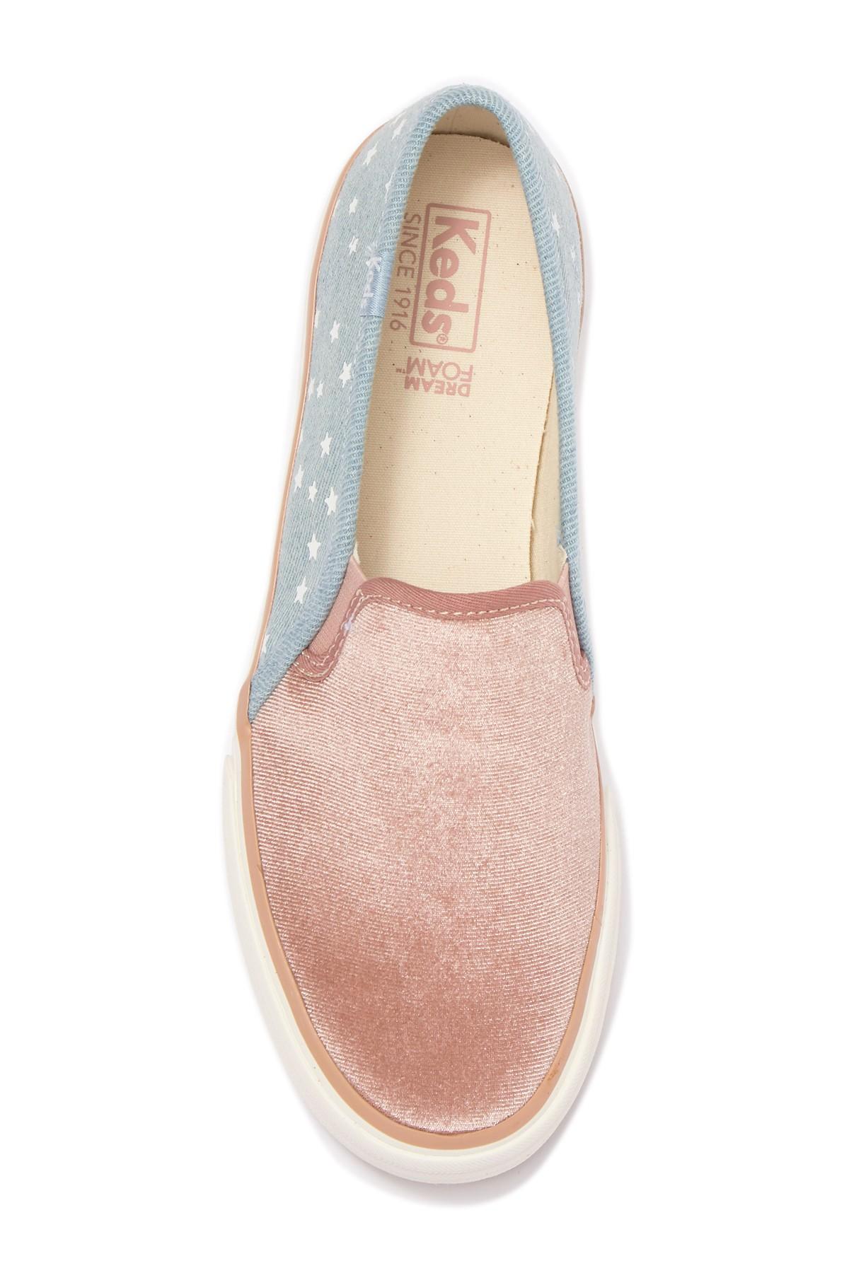 keds double decker velvet