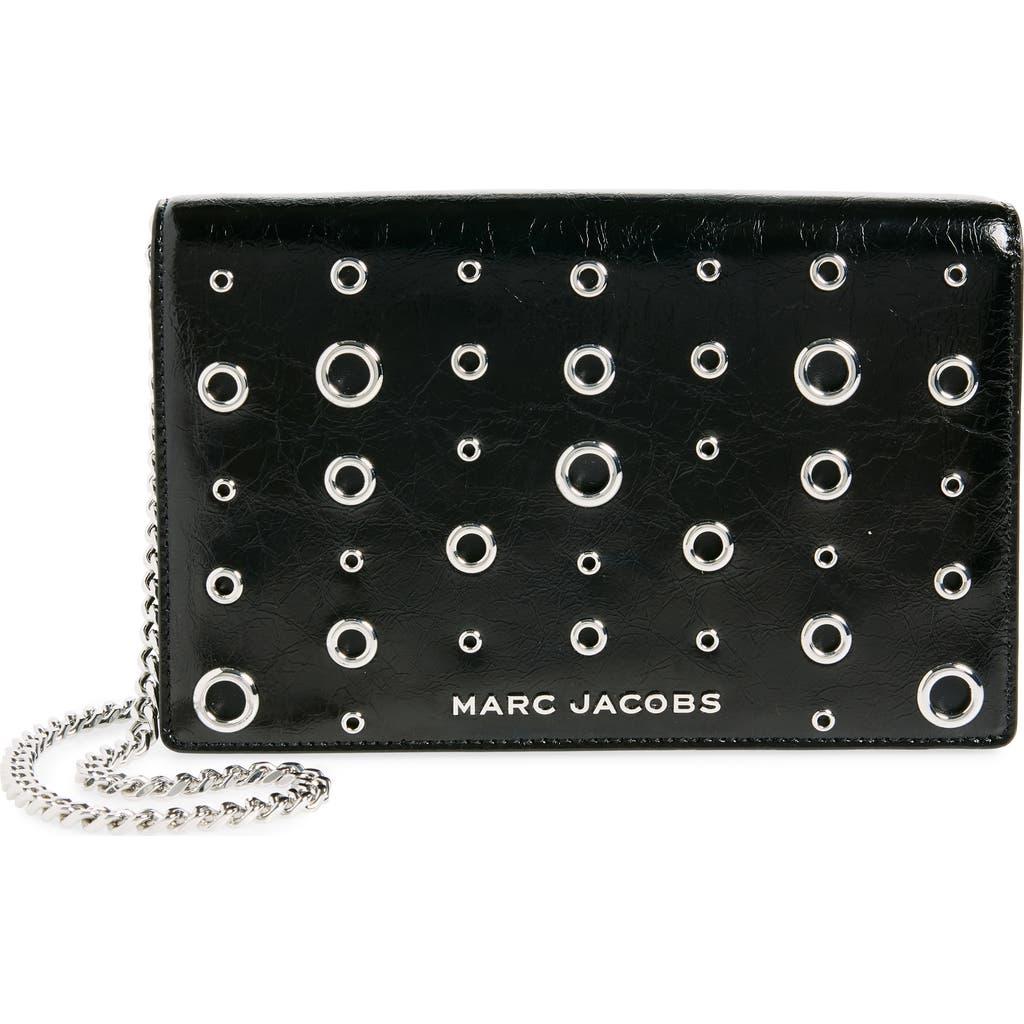 Marc Jacobs Grommet Flap Shoulder Bag in Black | Lyst