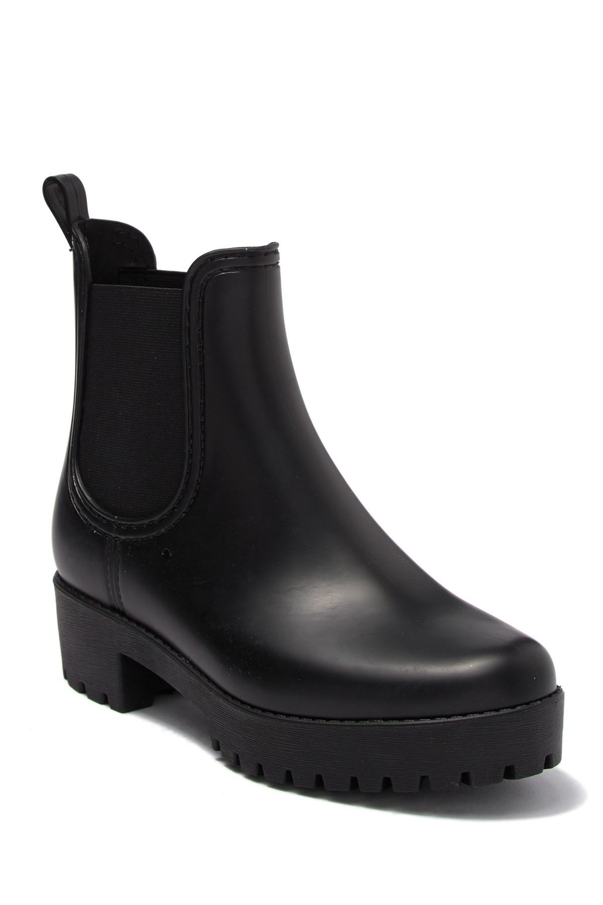 Steve Madden Phoebe Chelsea Rain Boot in Black | Lyst