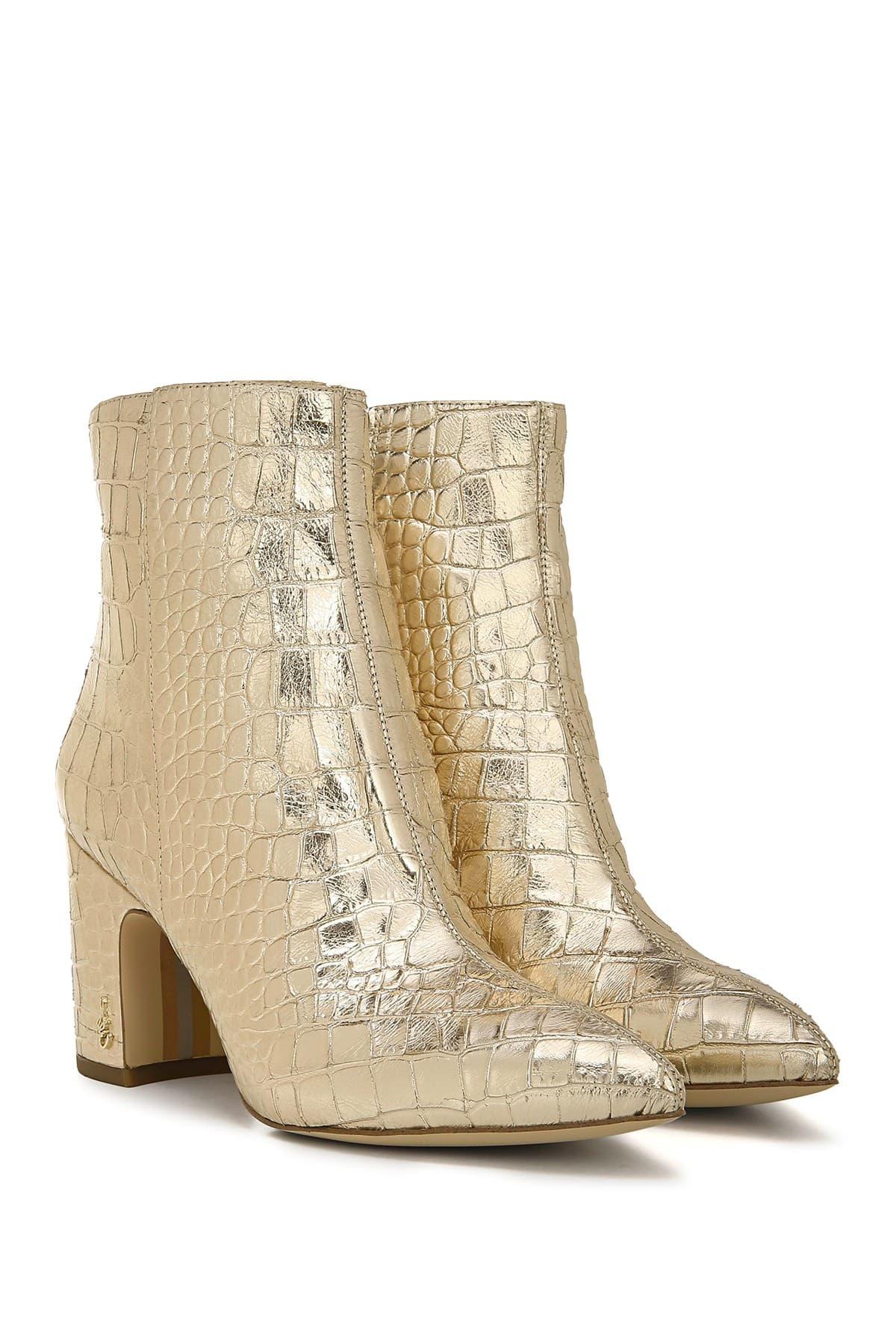 Gold sam edelman boots Clearance
