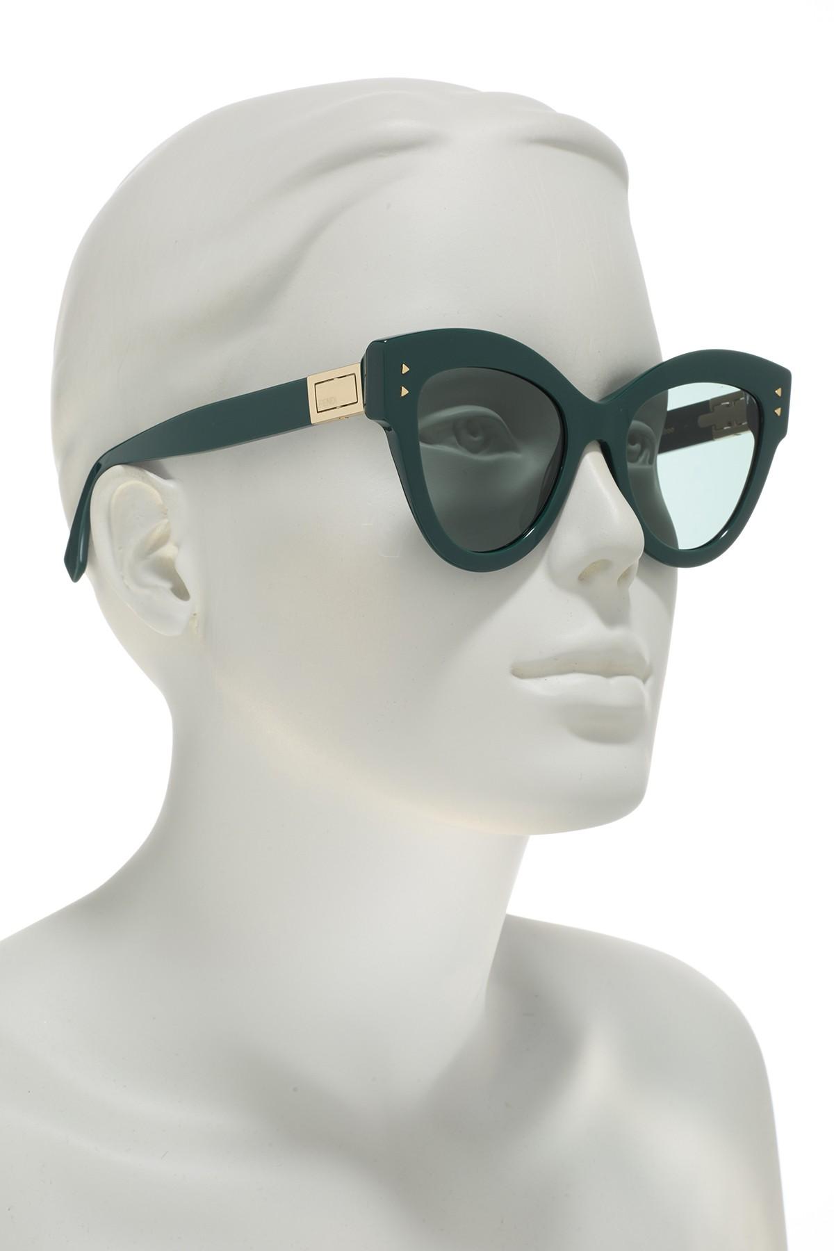 fendi 52mm cat eye sunglasses
