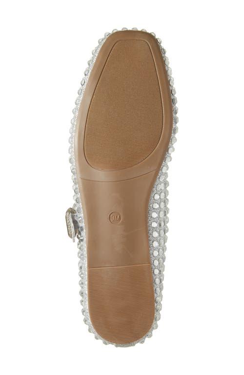 Rachel Roy Crystal Embellished Mary Jane Flat in White Lyst