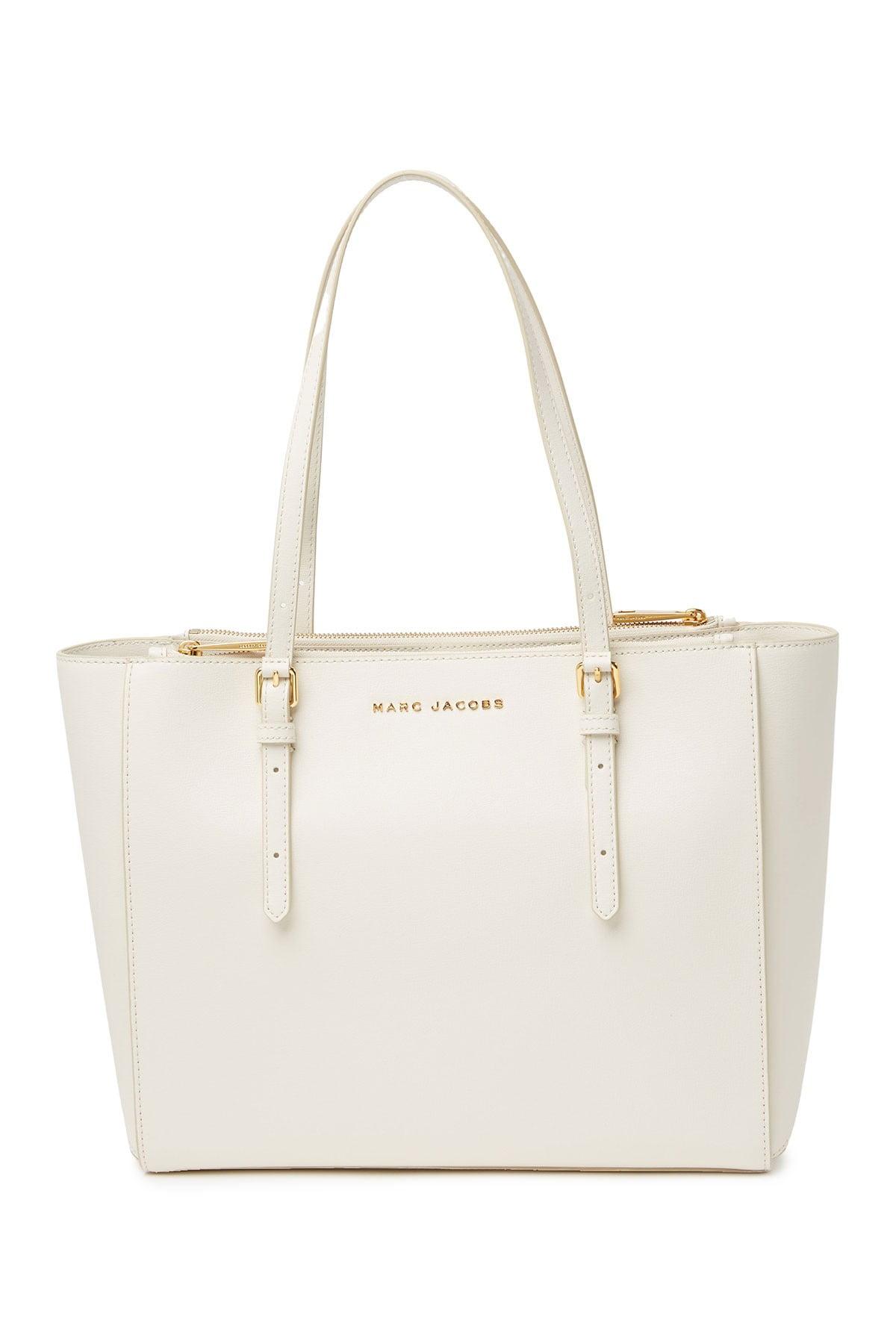 MARC JACOBS: The Tote Bag in leather - White  Marc Jacobs tote bags  H004L01PF21 online at