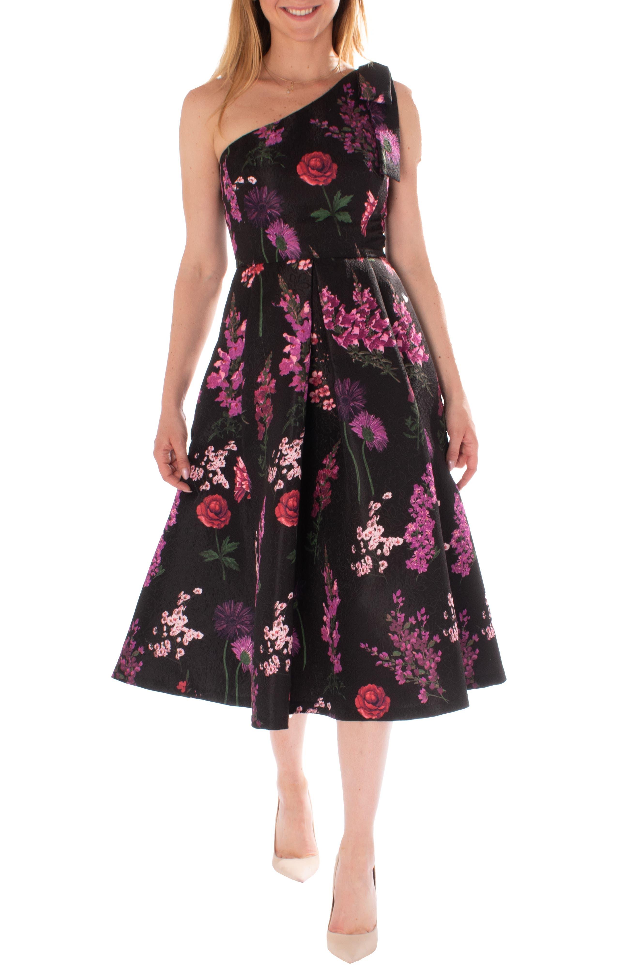 Gabby skye floral fit and flare dress top