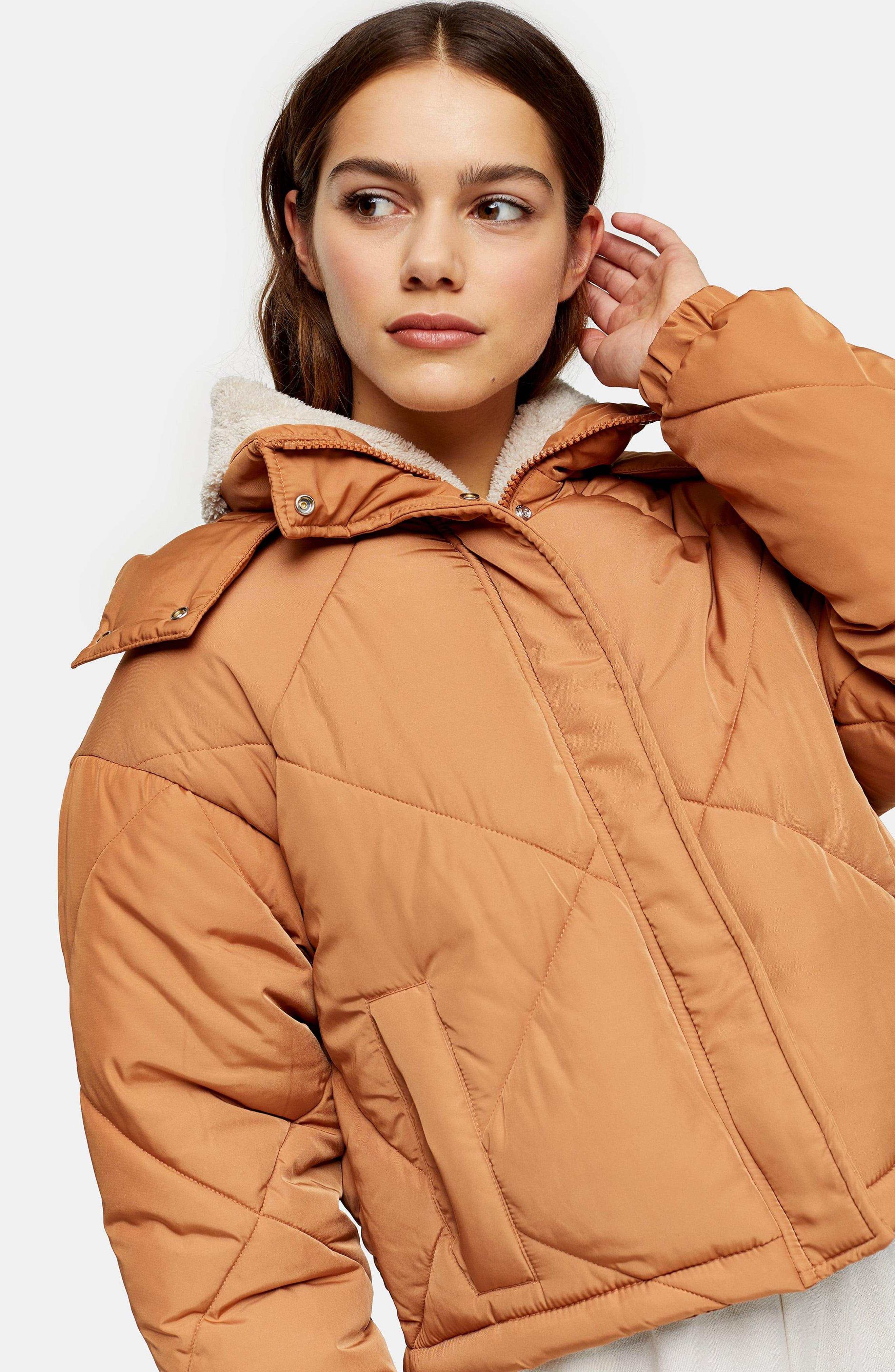 topshop wrap puffer jacket