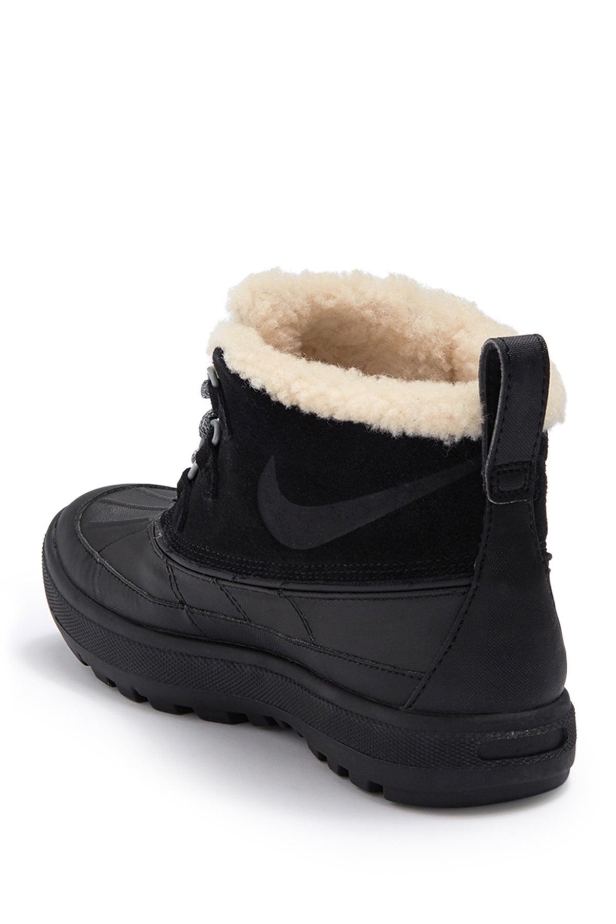 Nike Woodside Faux Fur Lined Chukka Boot in Black | Lyst