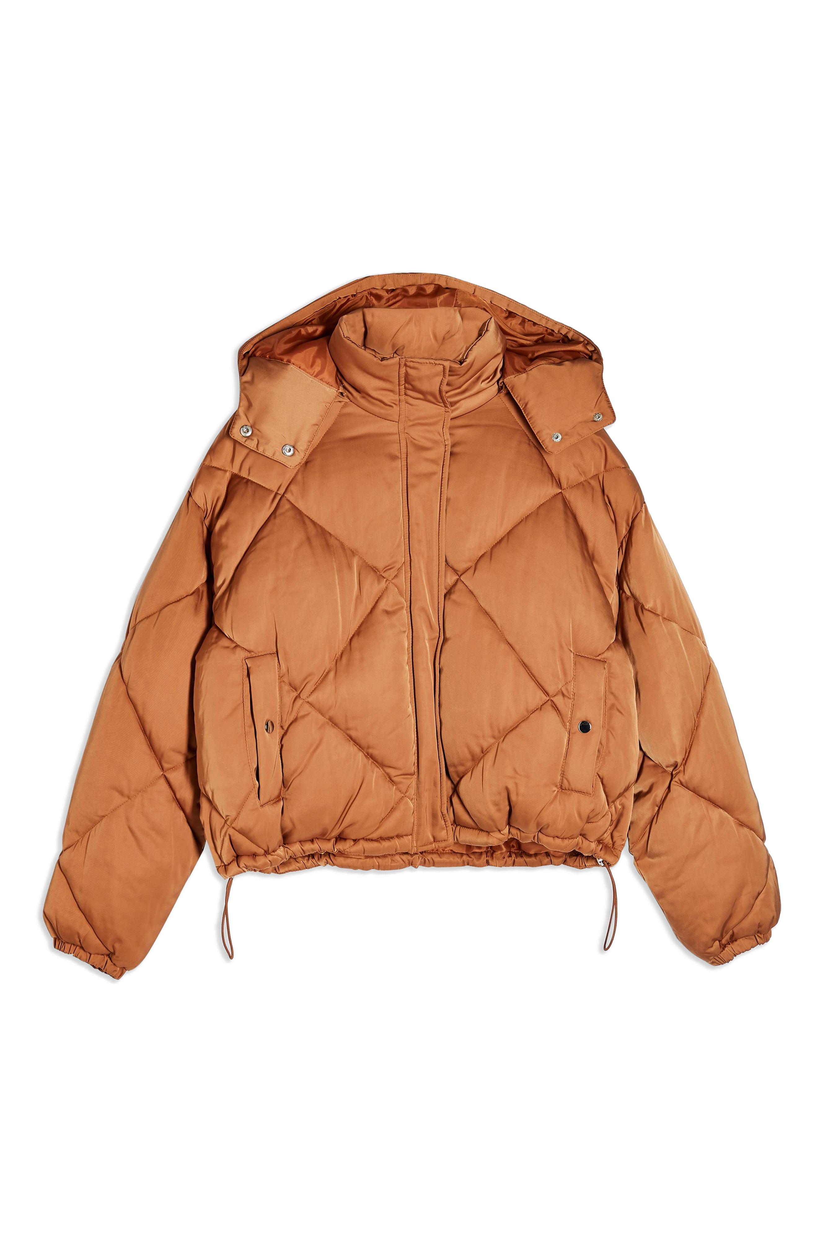 topshop beige puffer jacket
