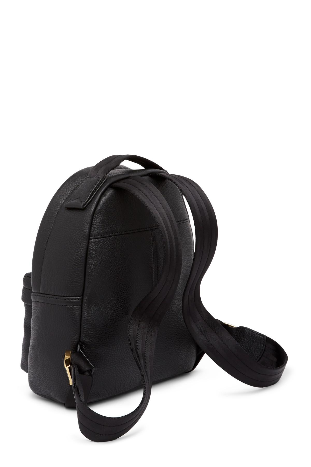 Legacy hatch Cable car Marc Jacobs Varsity Pack Small Leather Backpack in Black | Lyst