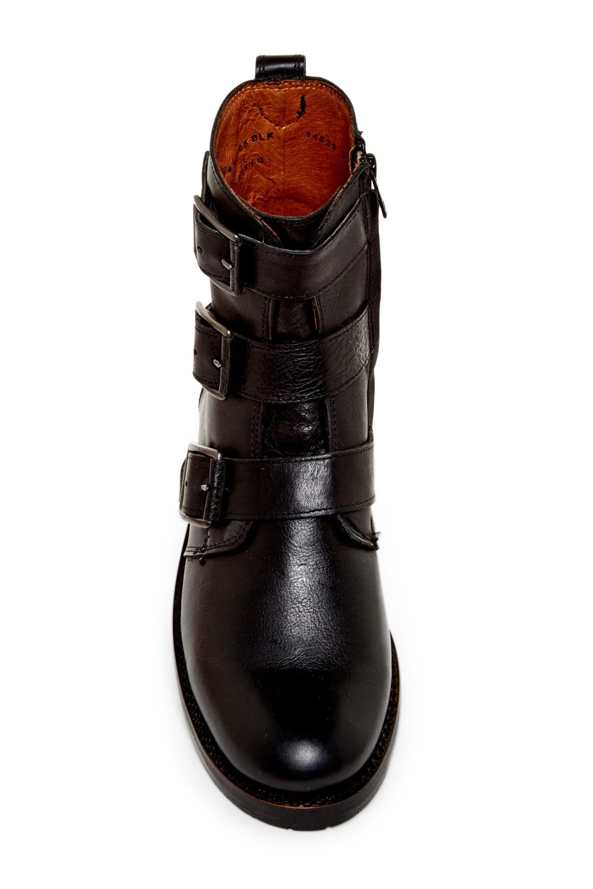 frye natalie triple buckle