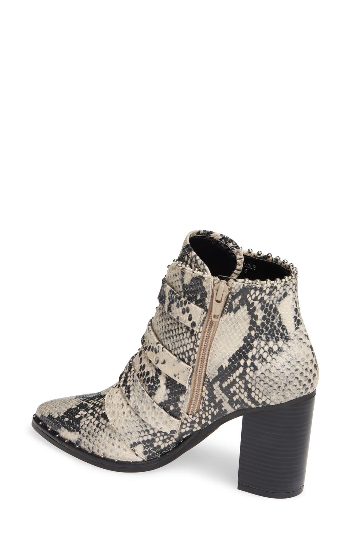 steve madden humble booties snake