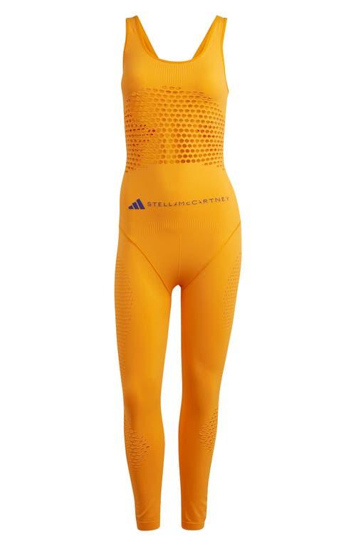 adidas By Stella McCartney Asmc Mesh Onesie Jumpsuit in Orange Lyst