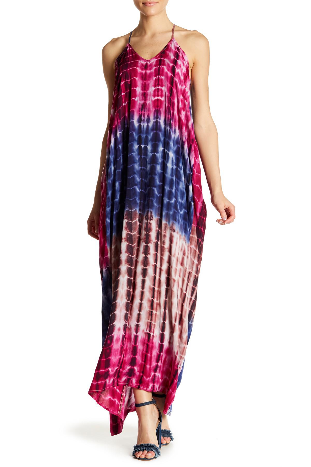 love stitch tie dye maxi dress