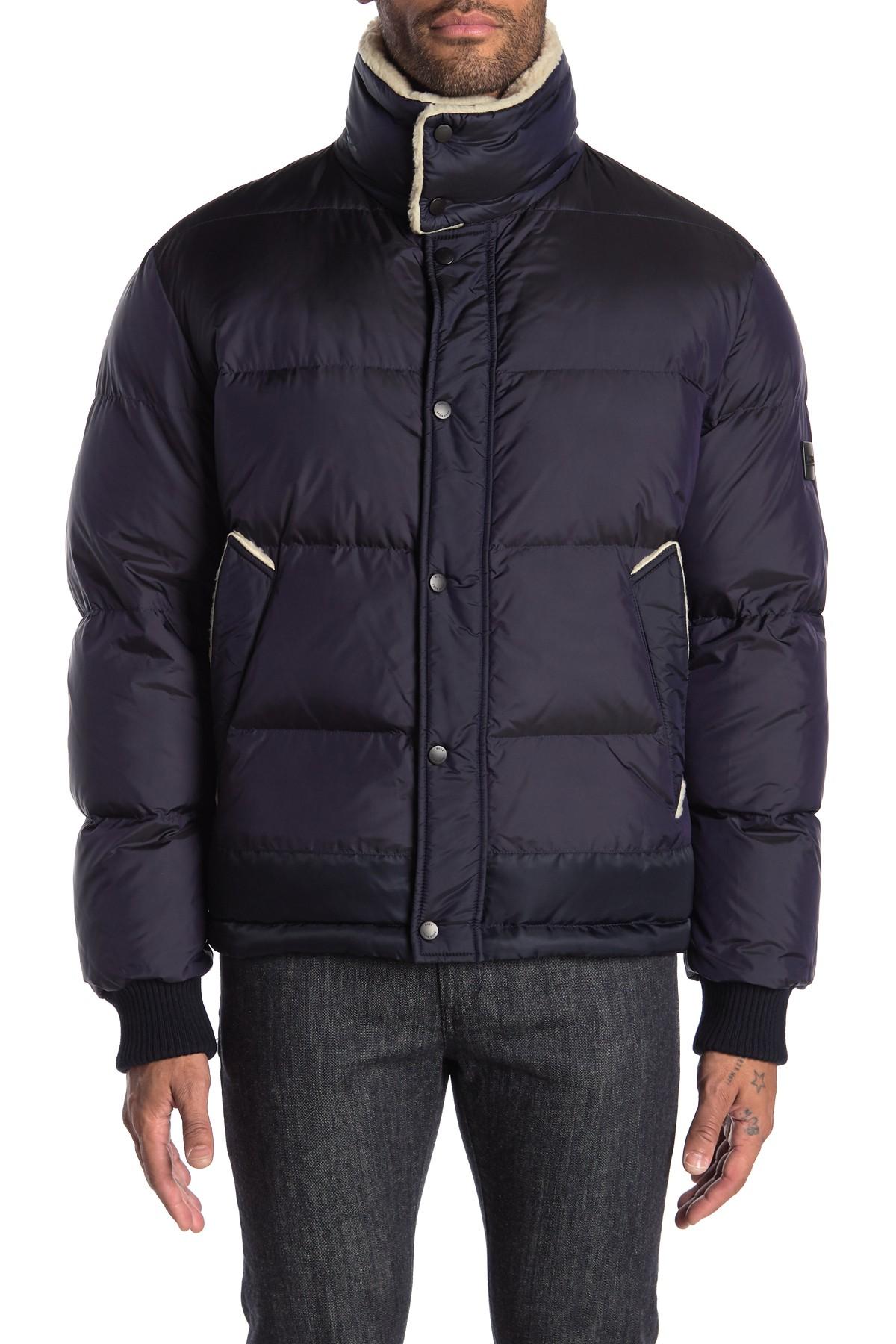 shearling puffer
