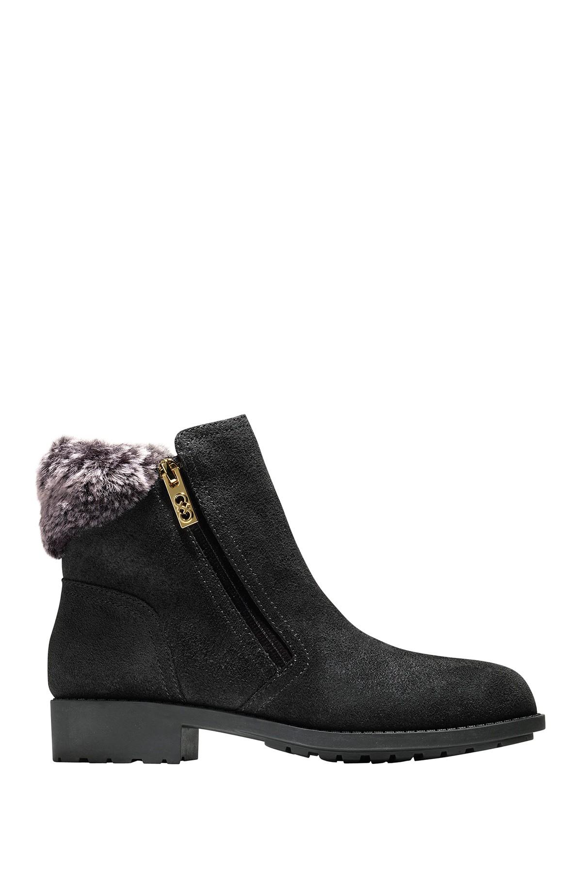 cole haan fur boots