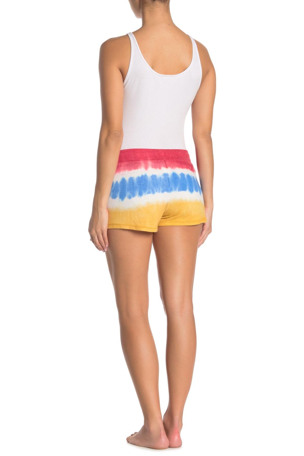 Ivory Tie-Dye PJ Salvage Women/'s Vintage Feels Jersey Lounge Shorts