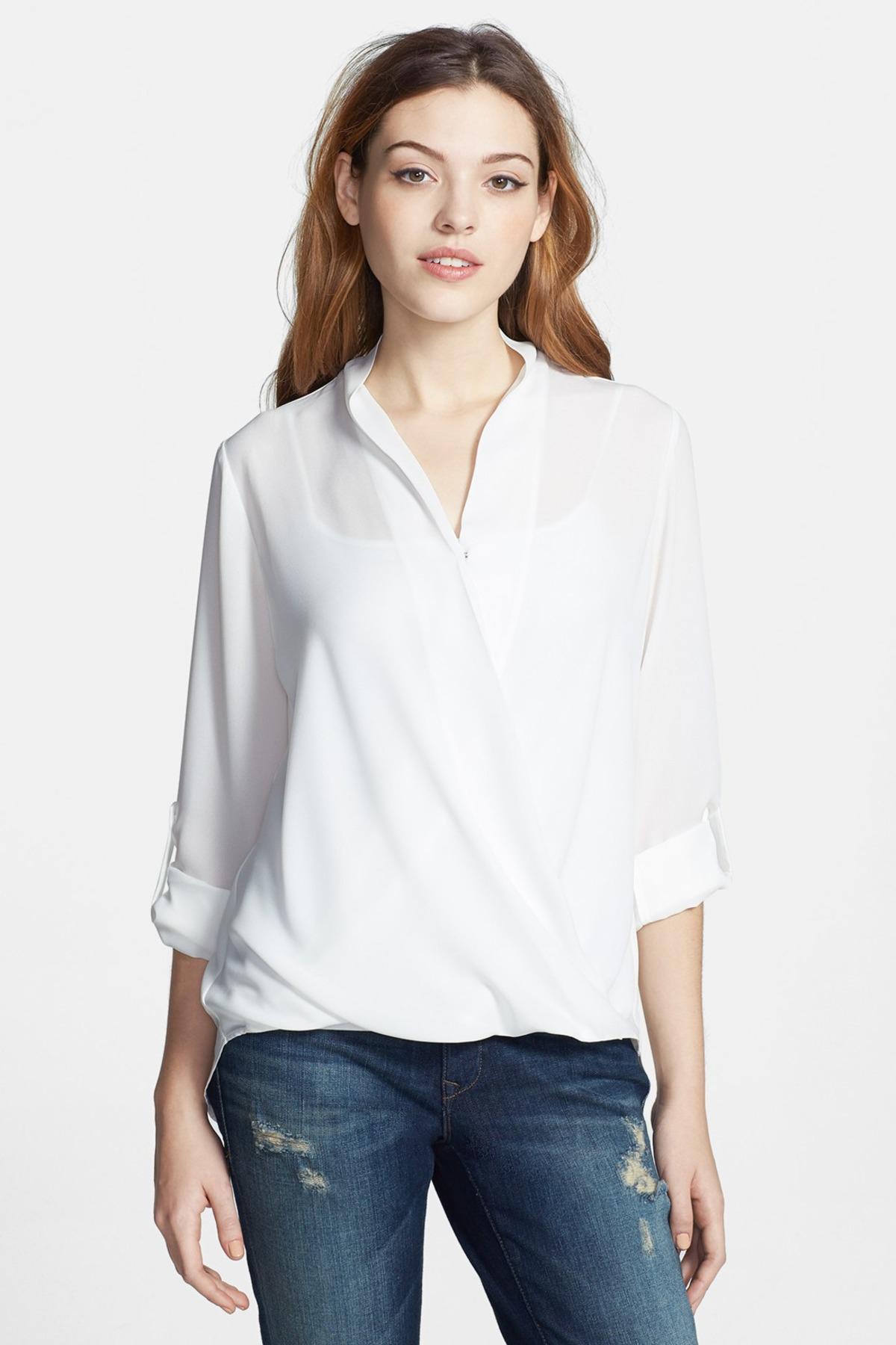 pleione wrap blouse