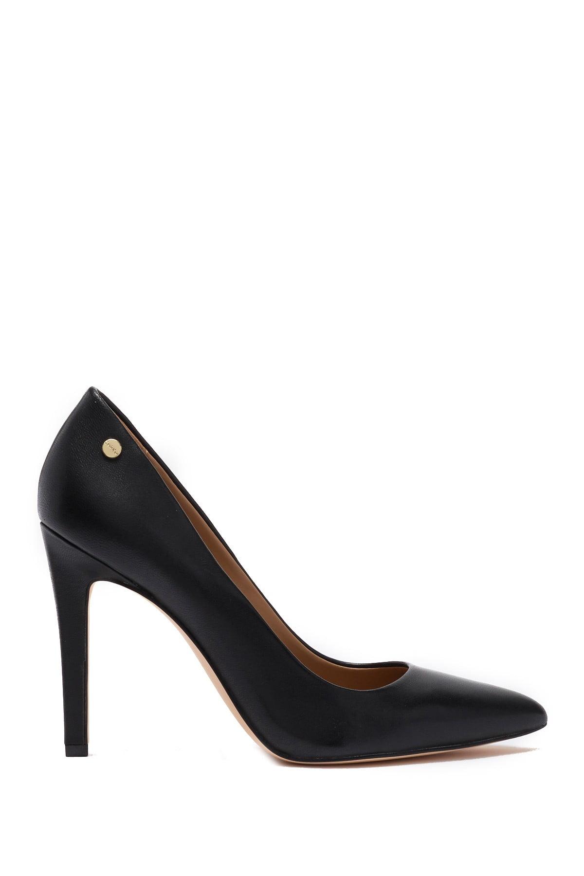 Calvin Klein Brady Leather Pointed Toe Pump - Wide Width Available in Black  - Lyst