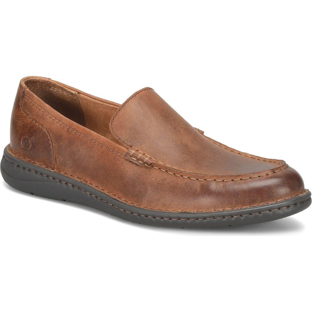 Born Mens Size 9.5 Thatcher Rust Full Grain Leather Dark Brown Loafers Shoes Born Mens Size 10 Thatcher Rust Full Grain Leather Dark  main image 2