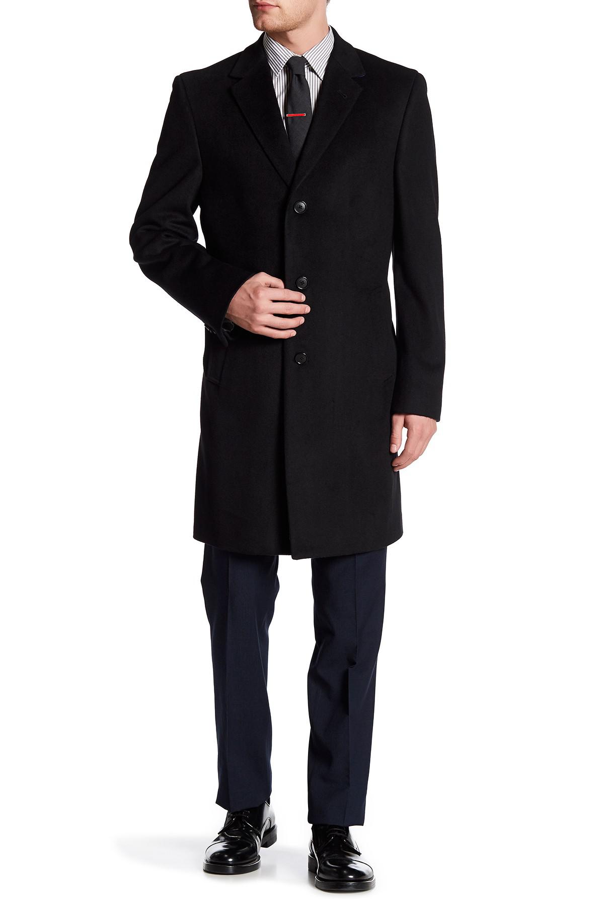 tommy hilfiger italian wool topcoat