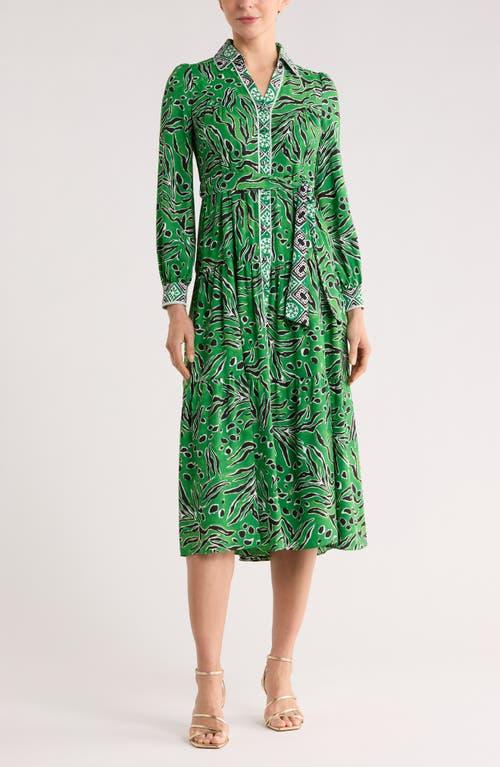 green emerald velvet dress Abigail Silk Jersey Maxi Wrap Dress main image 0