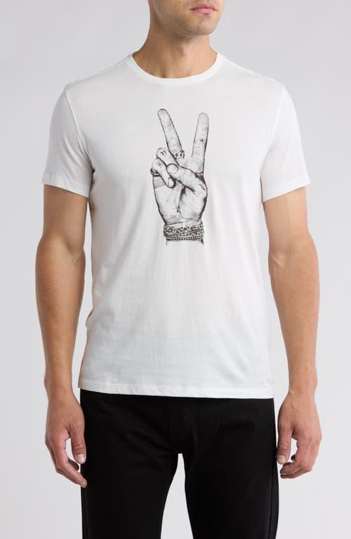 John Varvatos Tough Peace Cotton Graphic T-Shirt in White for Men