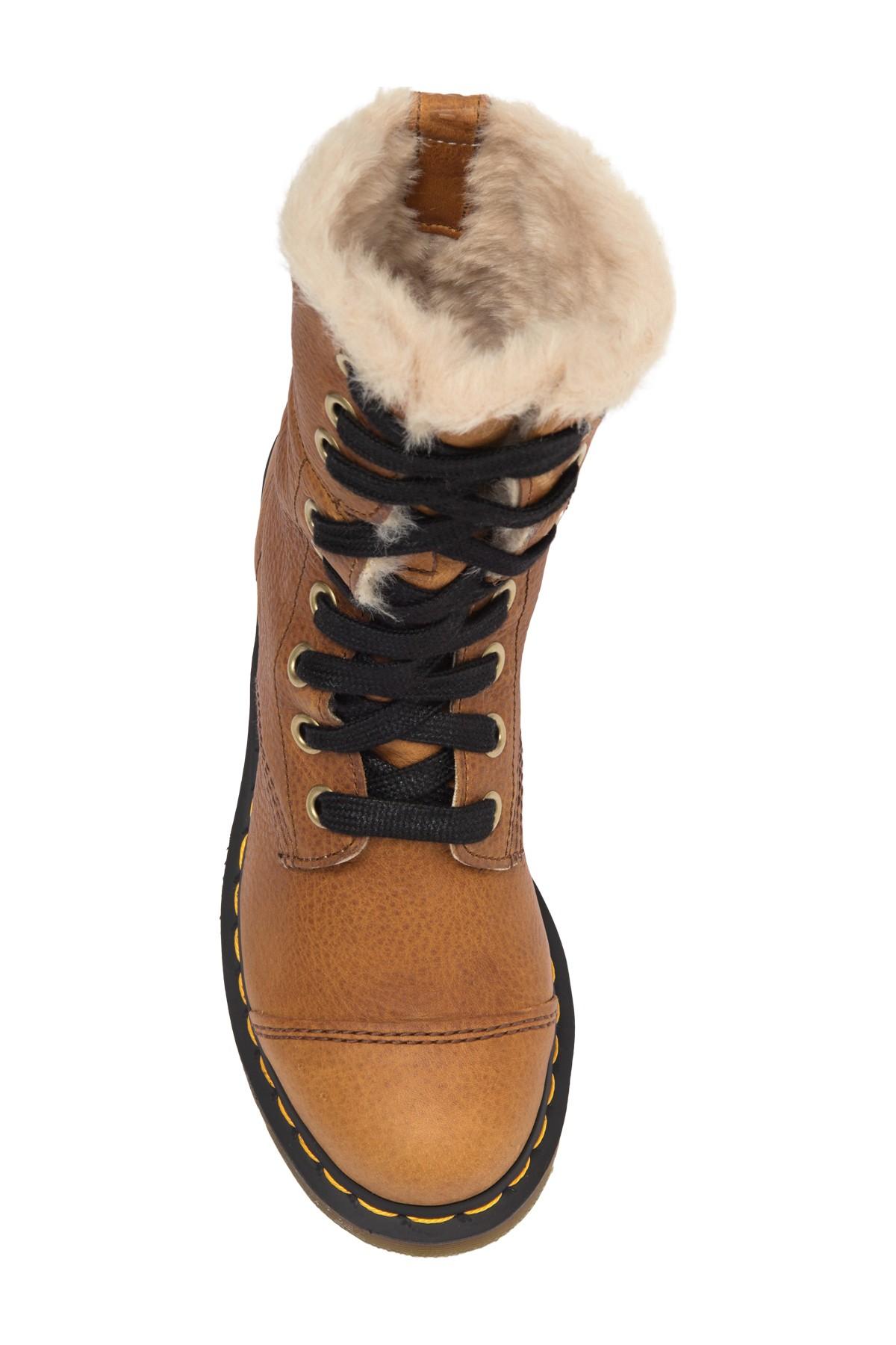tan fur lined boots