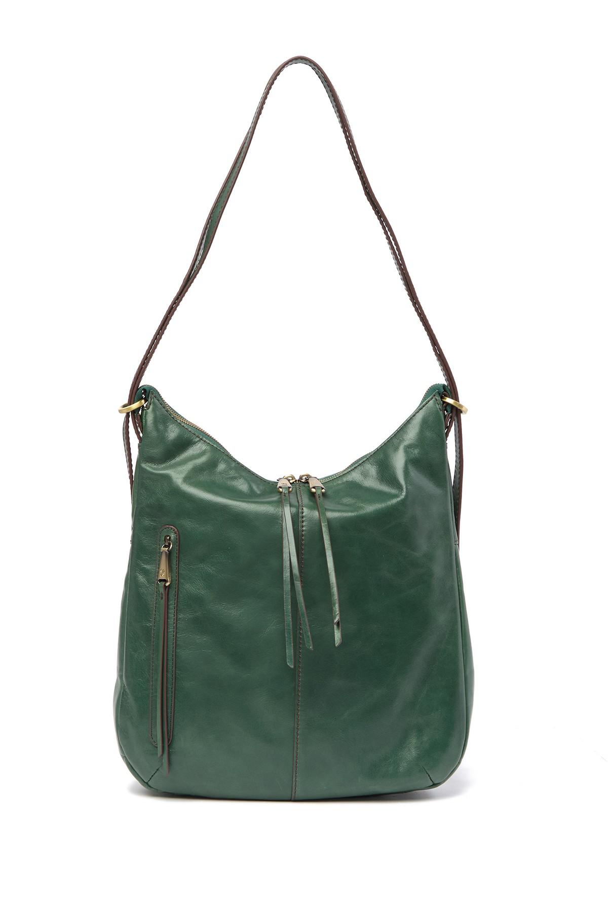 Hobo International Merrin Leather Convertible Backpack in Green