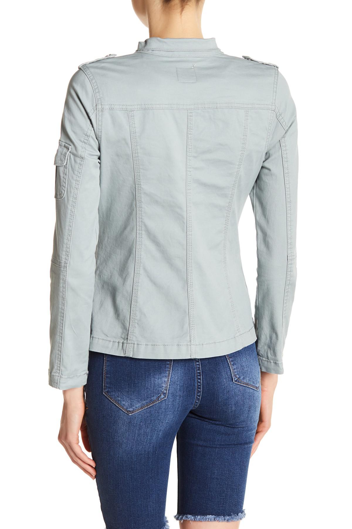 Kensie Cotton Fitted Utility Jacket Lyst