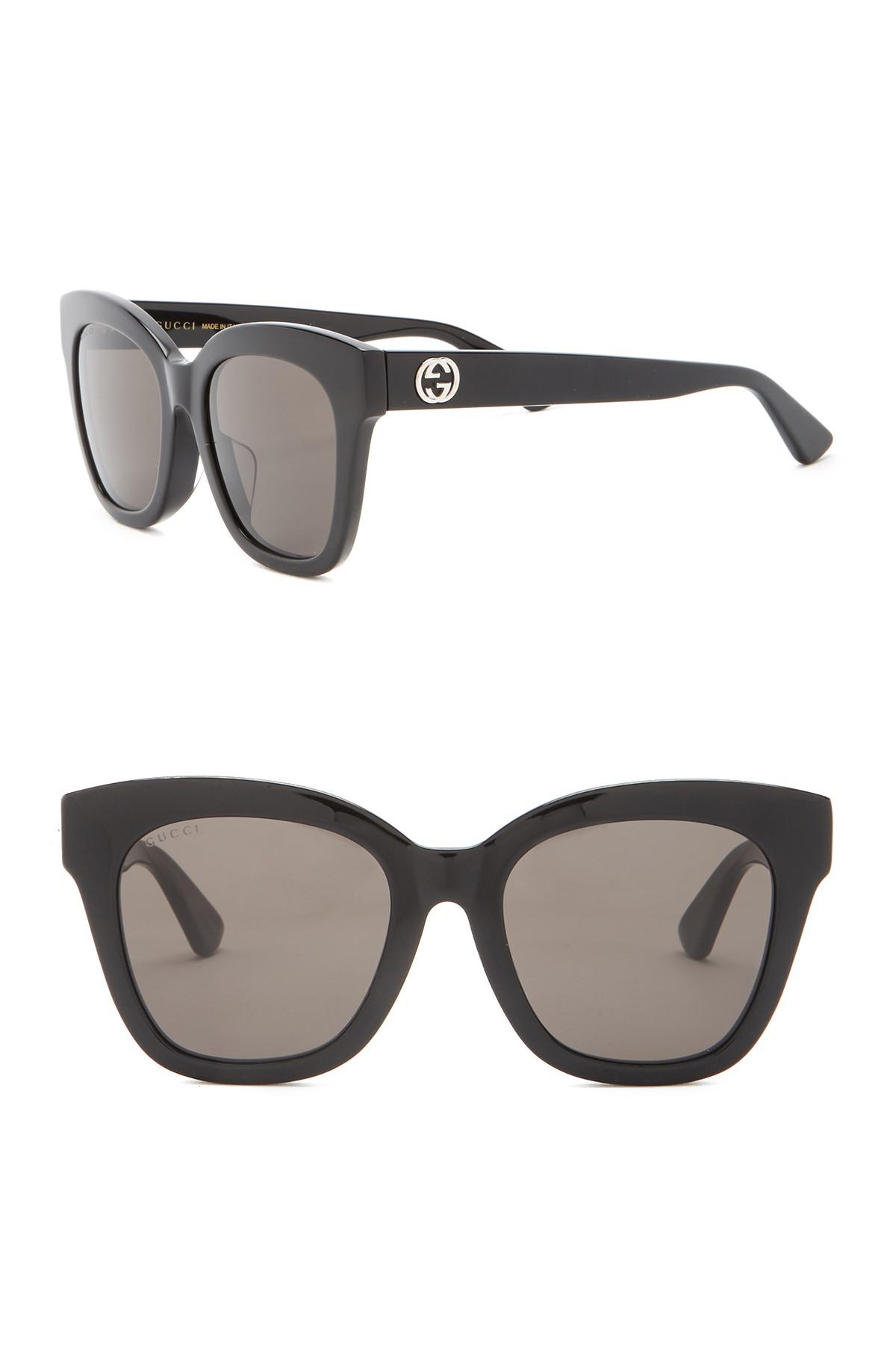 gucci 53mm square cat eye