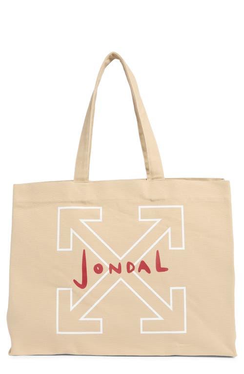 Off-White c/o Virgil Abloh Jondal Canvas Tote in Natural for Men