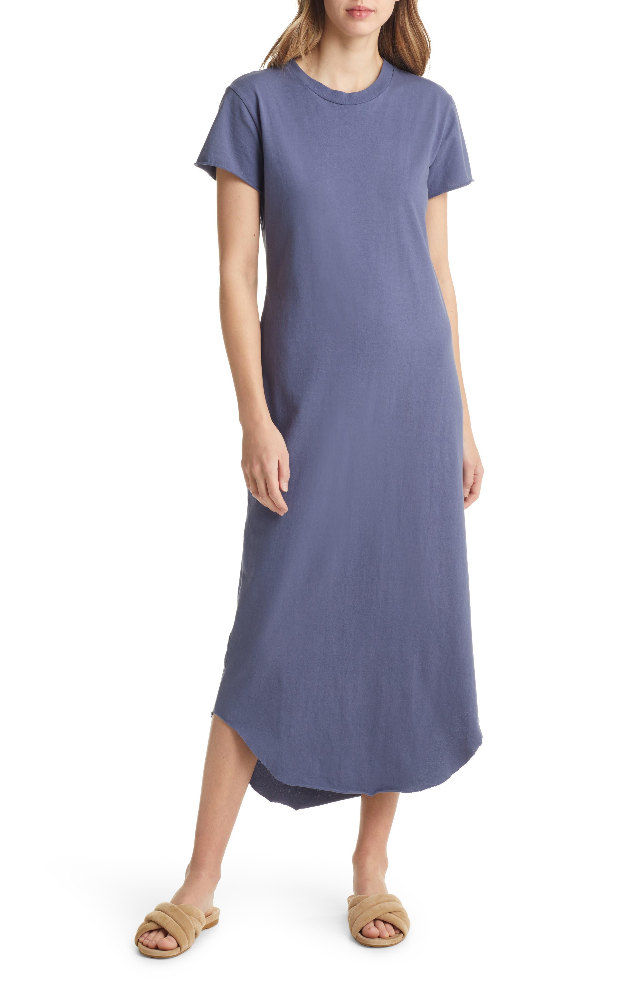 Frank Eileen Perfect Cotton Jersey High low T shirt Dress In